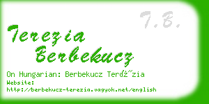 terezia berbekucz business card